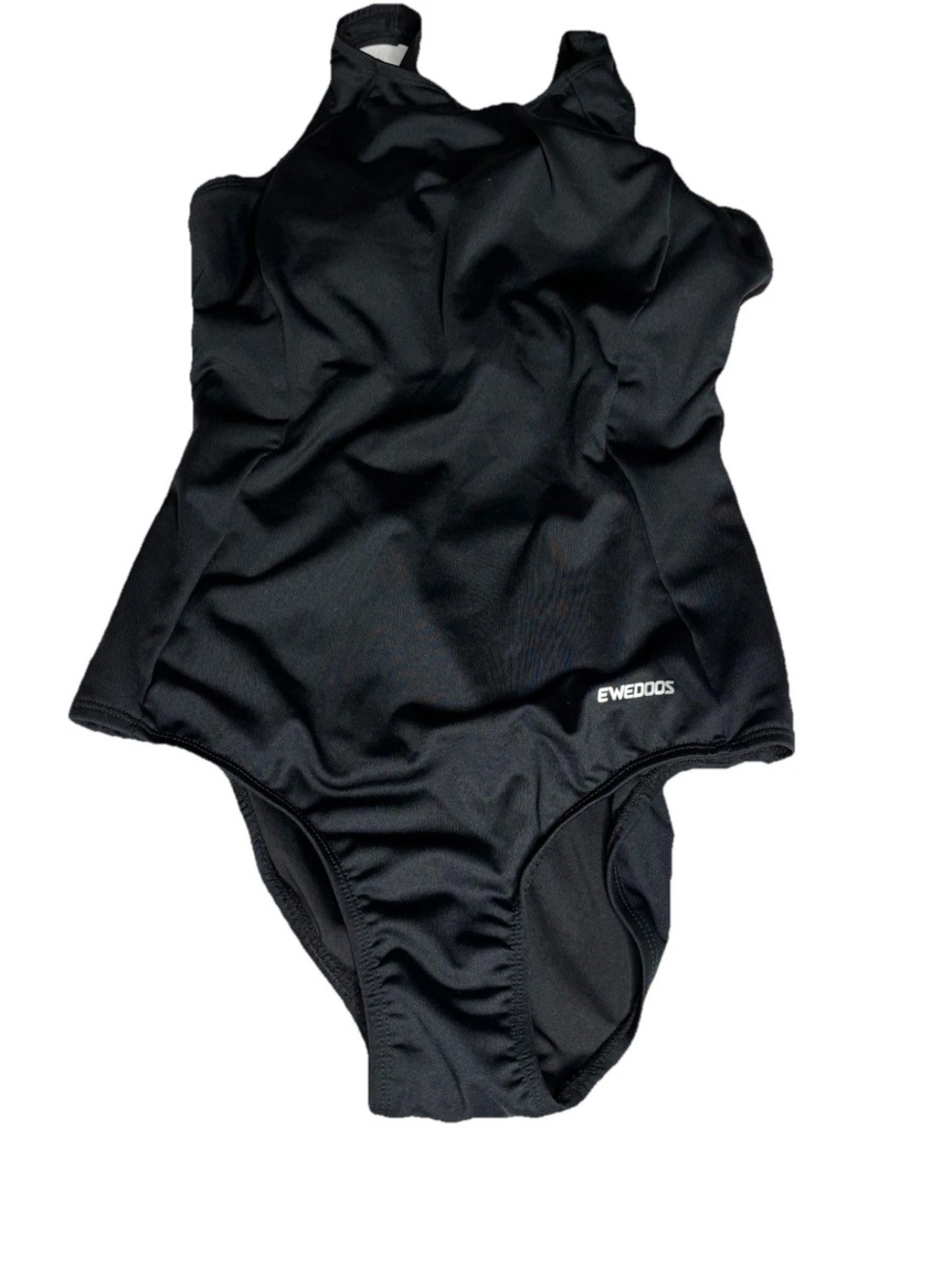 Women's Classic Black One-Piece Swimsuit by Ewedoos size Small